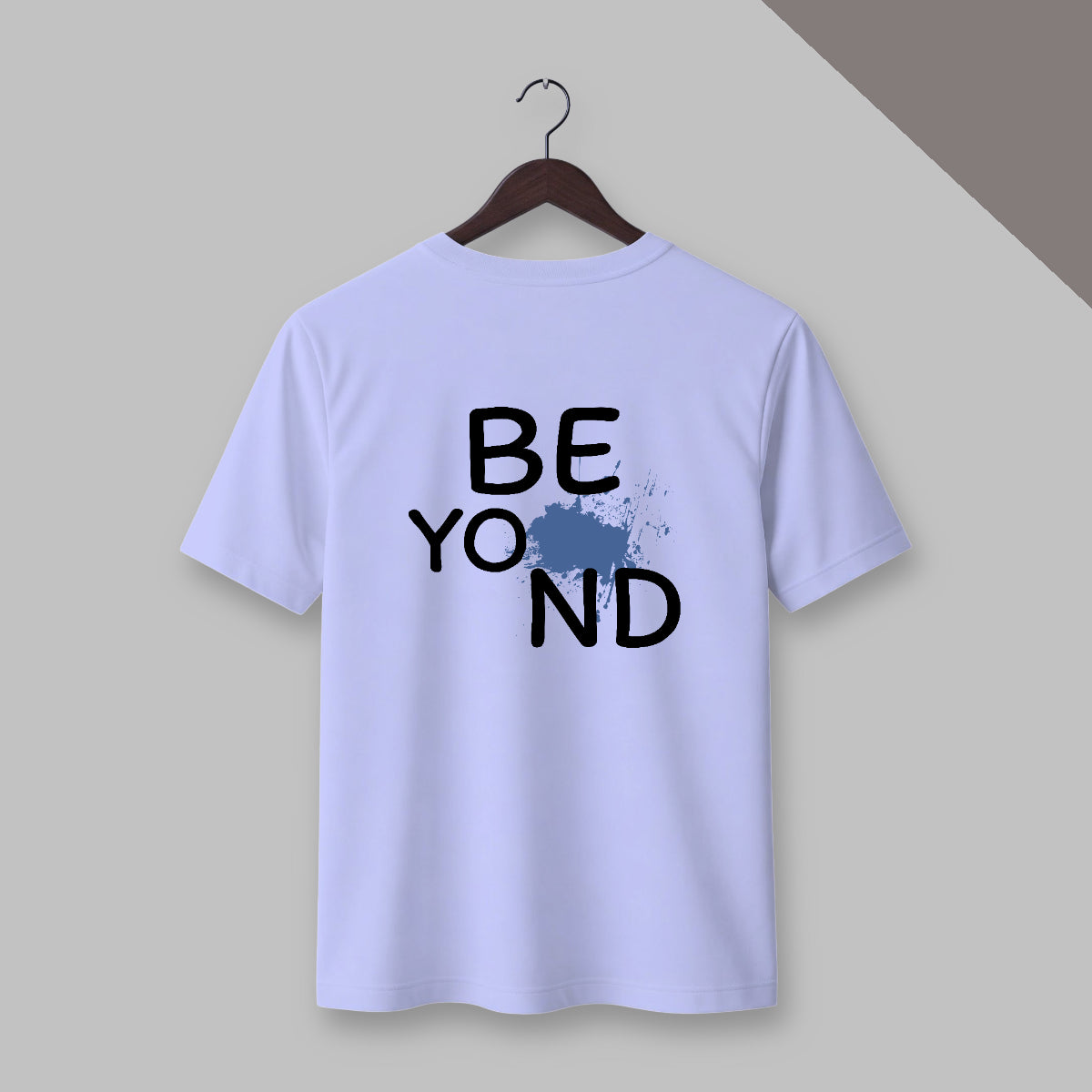 Beyond back print T-shirt in Lavender color
