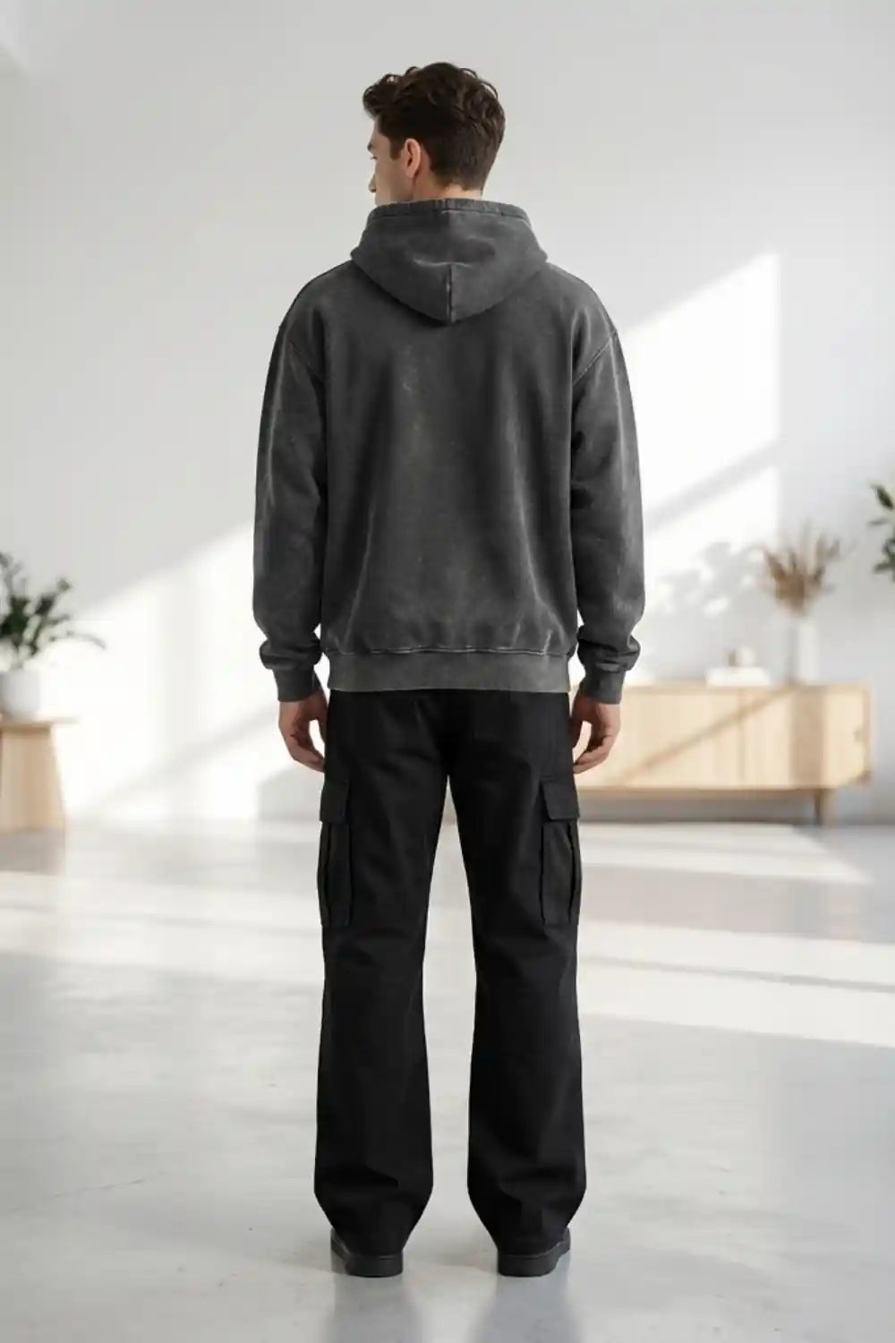 Sprig Acid wash hoodie