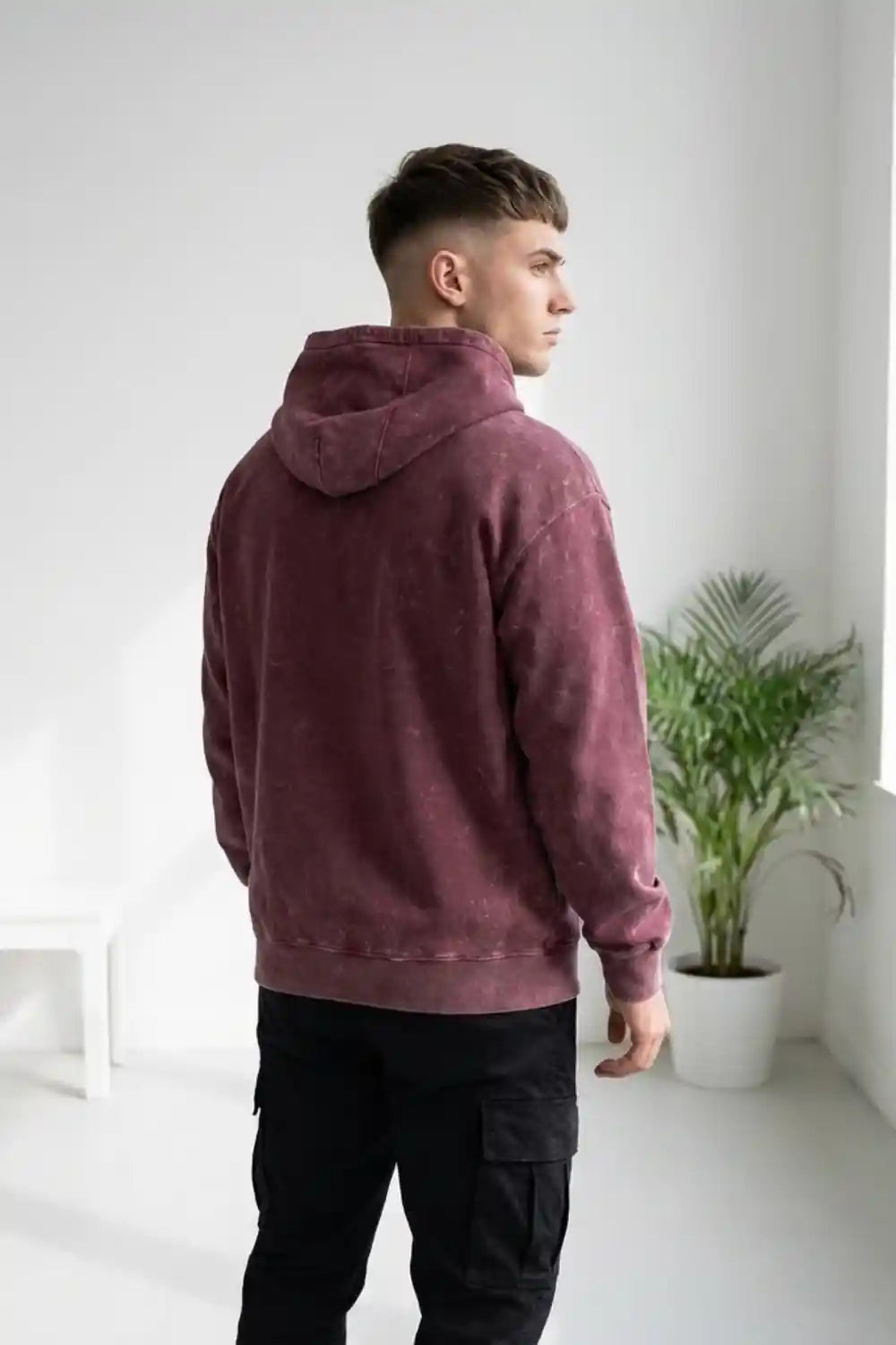 Sprig Acid wash hoodie