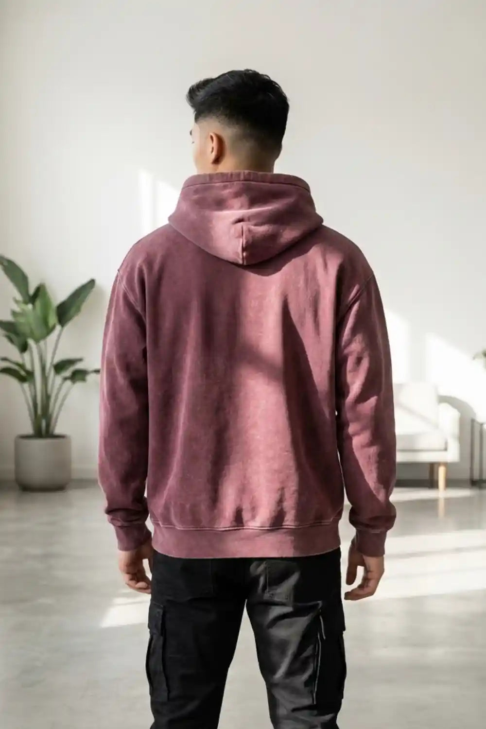 Rooted Acid wash hoodie