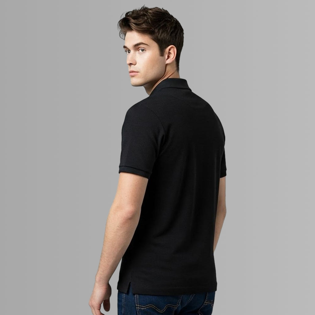 Signature Crest Polo t-shirt in Black Color