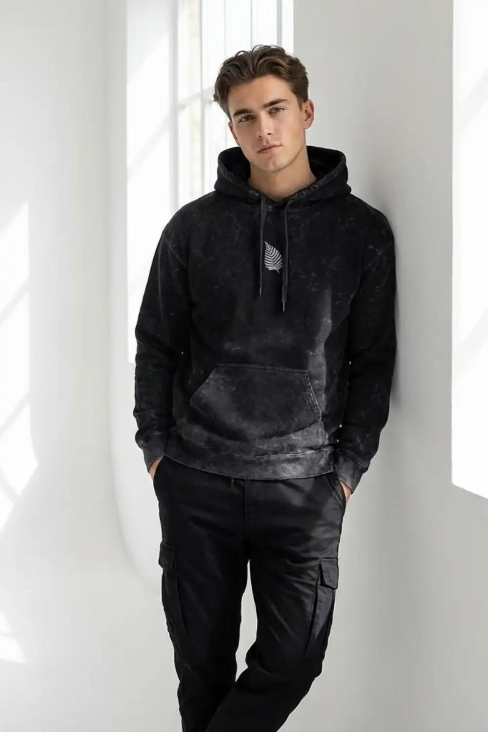 Sprig Acid wash hoodie