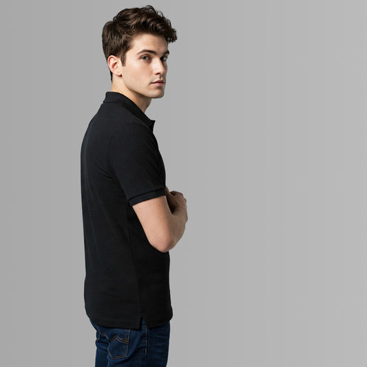 Signature Crest Polo t-shirt in Black Color