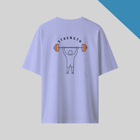 Core Force back print Oversized T-Shirt in Lavender color