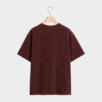 Maroon t-shirt with a marble texture on a white background