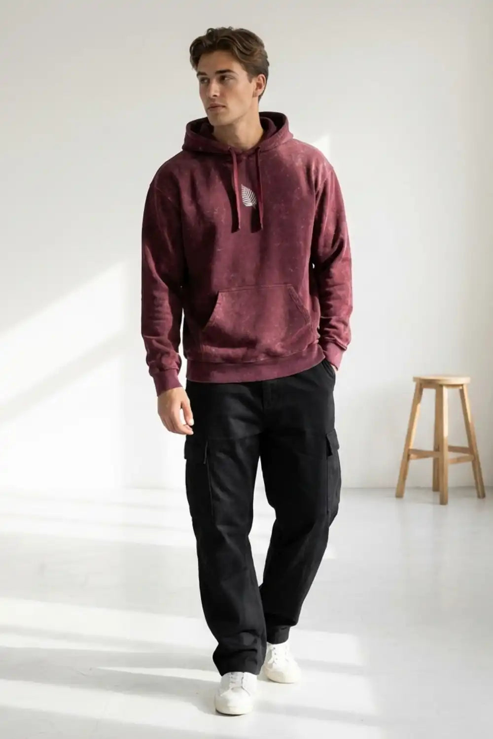 Sprig Acid wash hoodie