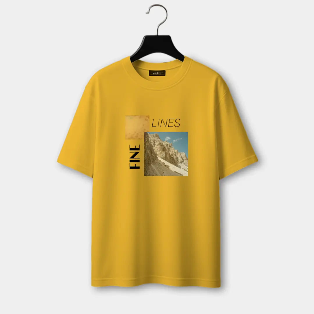 Linear Flow Oversized T-Shirt