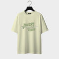 Front view of Wavey-vibes Classic Oversized t-shirt in Off-white color.
