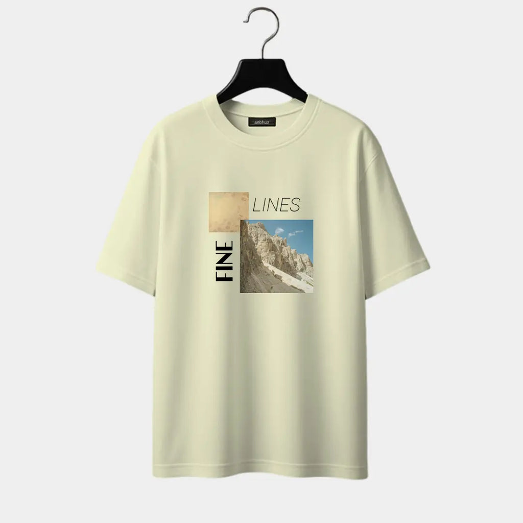 Linear Flow Oversized T-Shirt