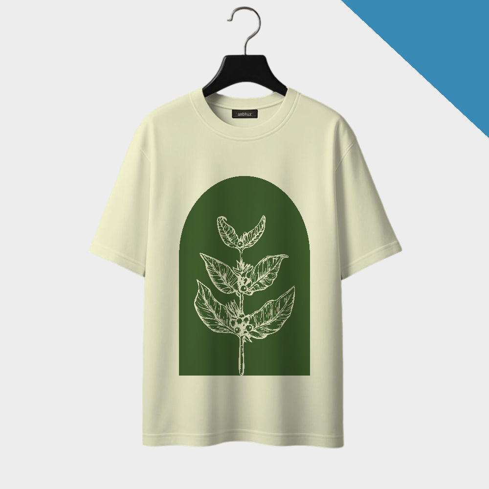 Verdra classic Oversized T-Shirt Off-white front print tees