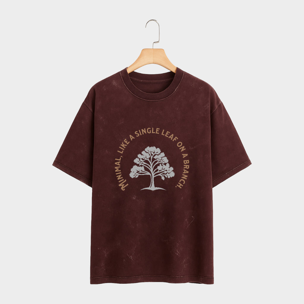 Solleaf Acid Wash Oversized T Shirt