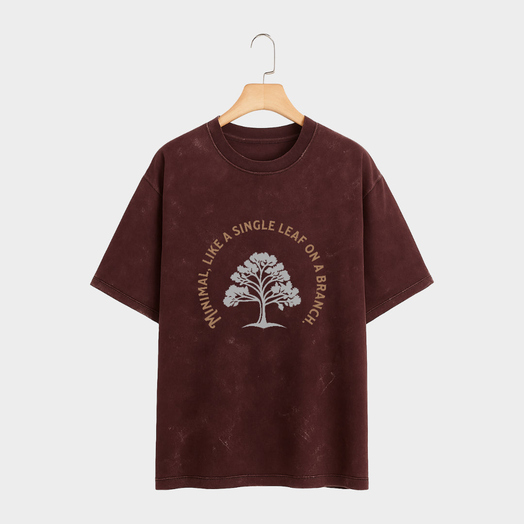 Solleaf Acid Wash Oversized T Shirt