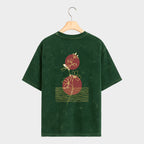 Tide-bloom Acid Wash Oversized Tee