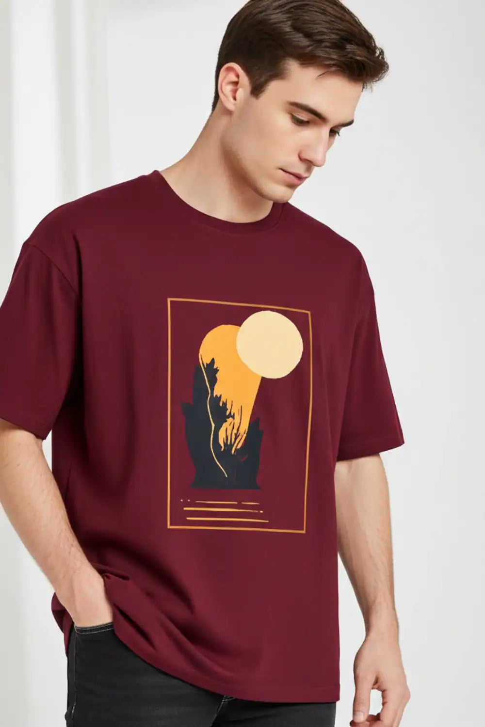 Verdant Glow - Oversized T-Shirt