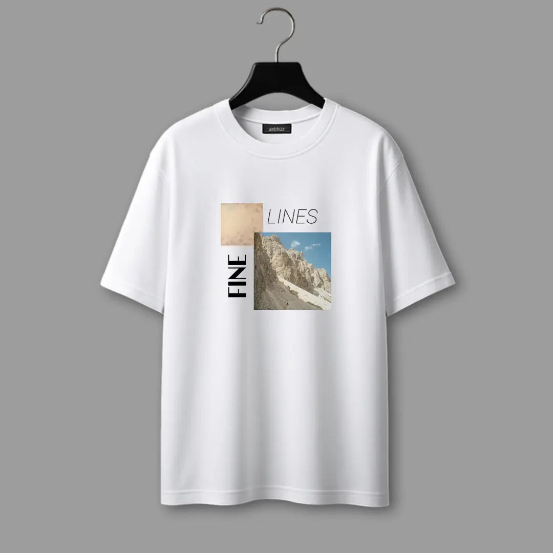 Linear Flow Oversized T-Shirt