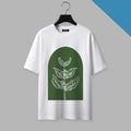 Front Side of Verdra classic Oversized T-Shirt in White color