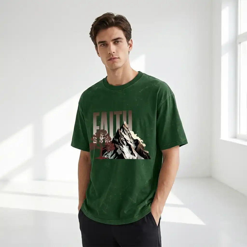 Earthcore Acid Wash Oversized Tee