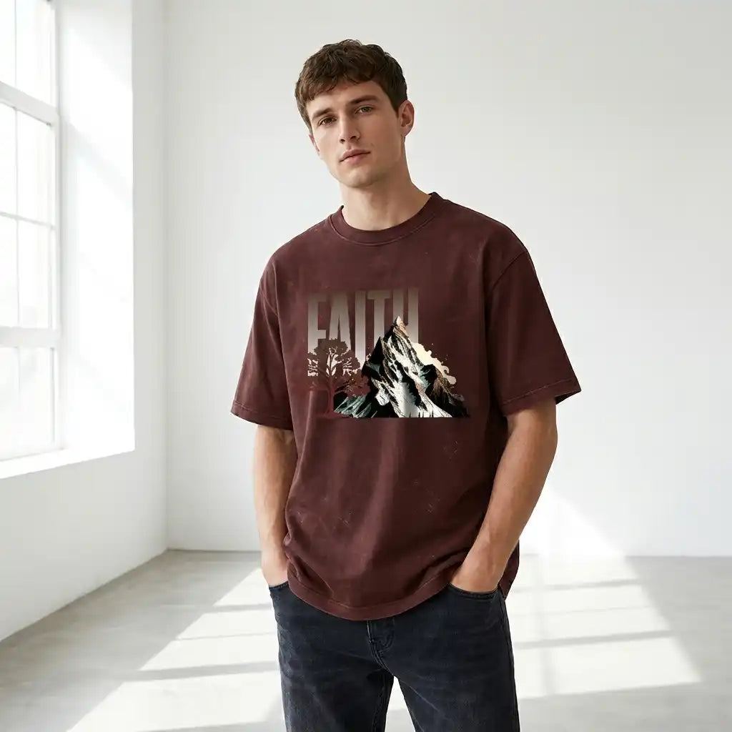 Earthcore Acid Wash Oversized Tee