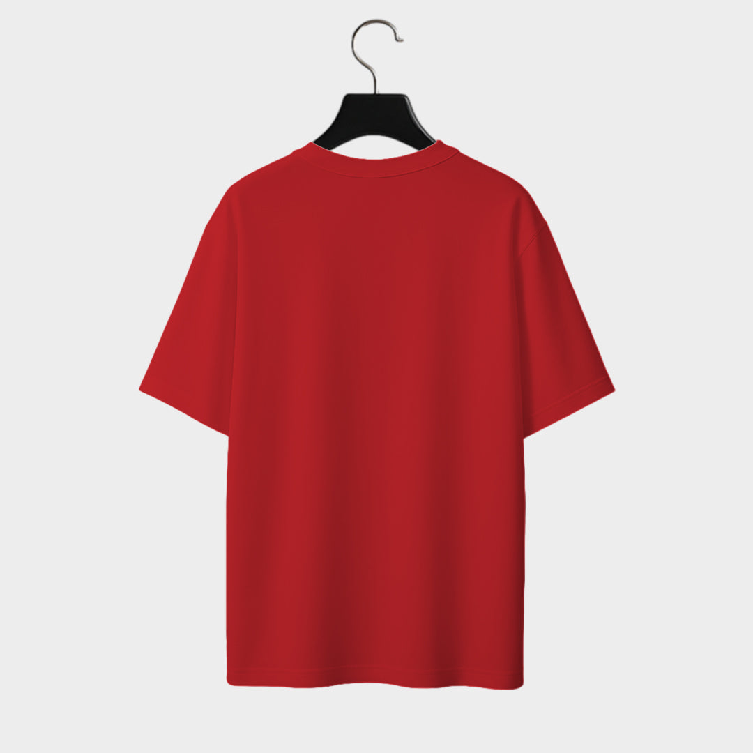 Red Vertical Intent - Oversized T-Shirt