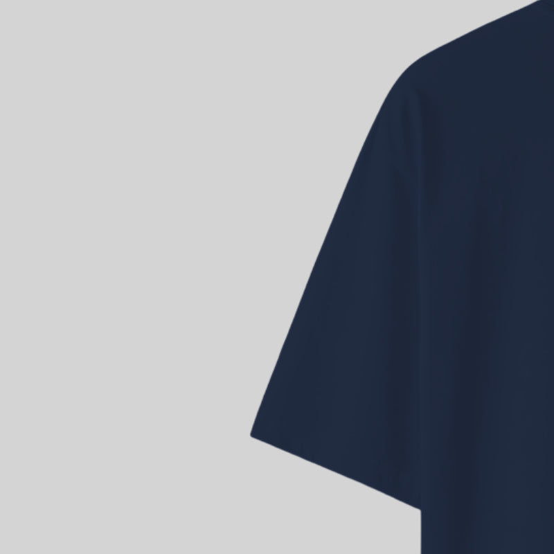 Navy Deliberate Impact - Oversized T-Shirt