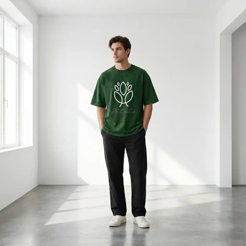 Dewleaf Acid Wash Oversized Tee