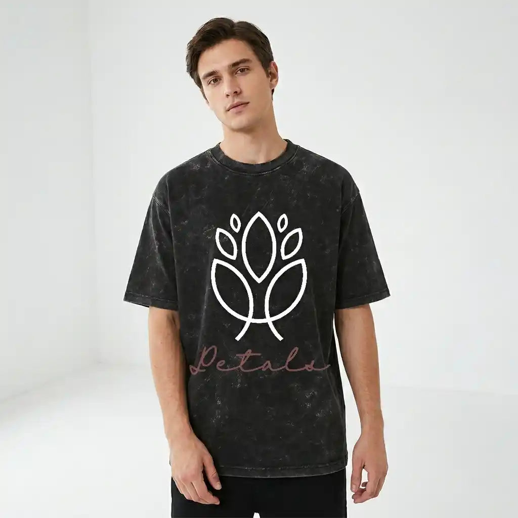 Dewleaf Acid Wash Oversized Tee
