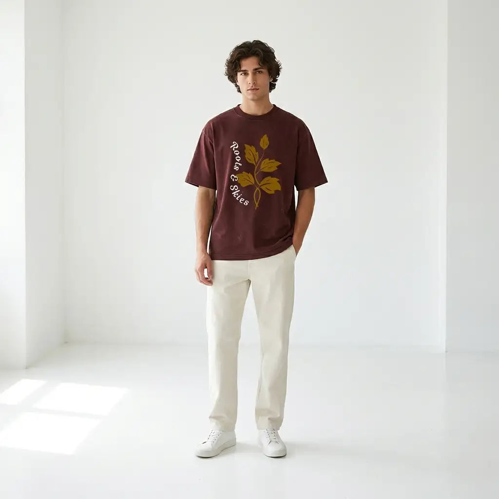 Skyroot Acid Wash Oversized Tee