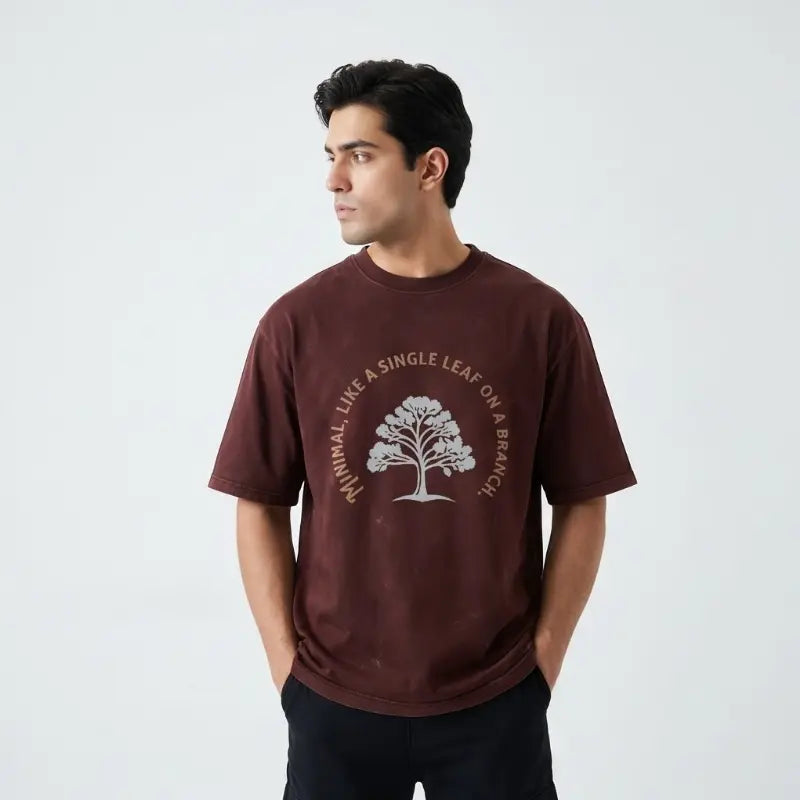 Solleaf Acid Wash Oversized T Shirt