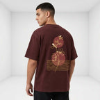 TideMaroon Acid Wash Oversized T Shirt
