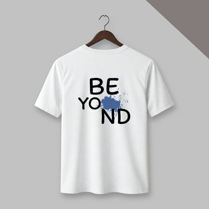 Beyond back print T-shirt in White color